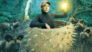 Amazing Girl Builds Hidden Underground Shelter in 32Days | Survival Bushcraft Skills