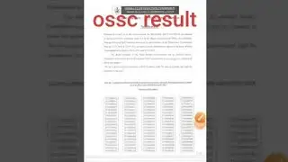 ossc junior assistant result,ossc result #ossc #odisha ssc