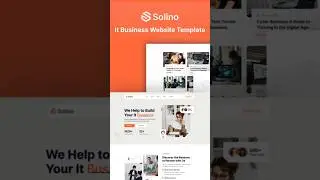 Solino   IT company Website Template #saas #webflow #shortsvideo