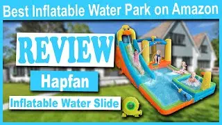 Hapfan Inflatable Water Slide and Water Bounce House with Blower Review - Best Inflatable Water Park