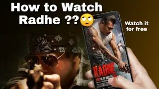 Watch Radhe movie for free || salman bhai ki new movie dekhain bilkul free main||#dstech #salmanbhai