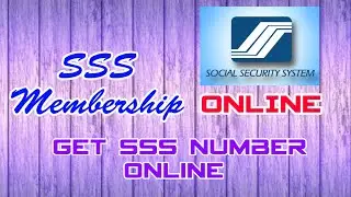 SSS Membership Online | SSS Number Application