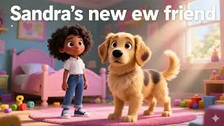 Sandra' new best friend. #lifeisbutadream #viral #disney #animation #dogs #fypyoutube #ShortStories 