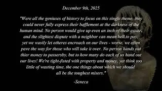 December 9th Daily Stoic Quote - Seneca
