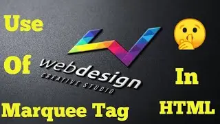Use of marquee tag in hyml|How to use marquee tag in html|Marquee tag in html|Web Guruji