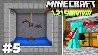 I Made a Spider Spawner XP Farm! - Minecraft Survival (Episode 5)
