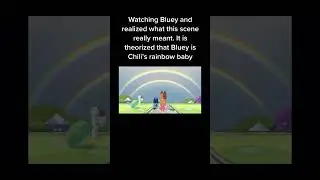 Bluey's Hidden Rainbow Theory!
