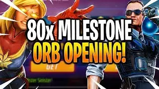 *NEW* MASSIVE 80x MILESTONE ORB OPENING & OTHER ORBS! - MARVEL Strike Force - MSF