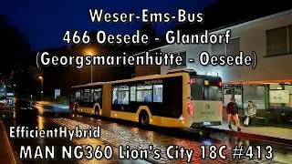 Weser-Ems-Bus - MAN NG360 Lion's City 18C EfficientHybrid #413, Linie 466