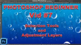 Photoshop Beginner VID 7: Selection Tools, Object Removal, and Layer Adjustments/Adjustment Layers