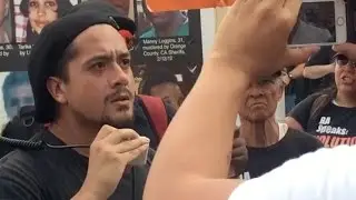 An Ohio crowd protests US police brutality