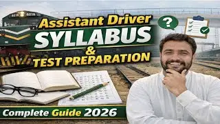 Pakistan Railways Assistant Driver Syllabus 2026 & Test Preparation (Complete Guide) #allpakjobs