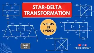 STAR DELTA TRANSFORMATION 5 SOLVED PROBLEMS (PART 3) IN ELECTRICAL ENGINEERING