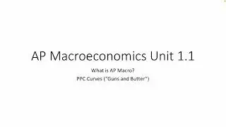 AP Macroeconomics Unit 1.1