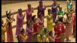 Purwa Caraka Music Studio Children Choir at Grand Prix round of SICF 2014