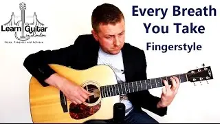 Every Breath You Take - Fingerstyle Guitar Tutorial - Sting & The Police - Part 1