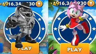 Sonic Dash - Detective Vector VS All Star Amy _ Movie Sonic vs All Bosses Zazz Eggman