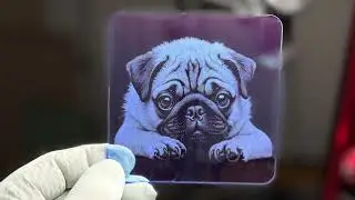 Perspex acrylic samples. UV laser test