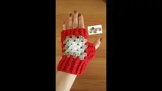 Crochet Mitaines  Granny part1 étape par étape