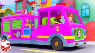 The Big Pink Firetruck, Wheels Of The Firetruck + More Nursery Rhymes for Kids