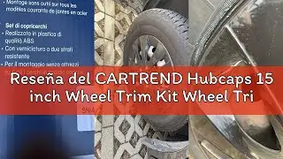 Rese&ntilde;a del CARTREND Hubcaps 15 inch Wheel Trim Kit Wheel Trim Set 70288