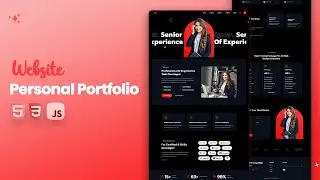 Complete Personal Portfolio Website Design using html css & javascript | Personal Portfolio Website