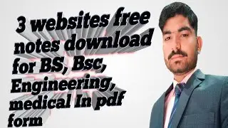FREE NOTES DOWNLOAD PDF BY USING WEBSITES FOR ALL CLASSES