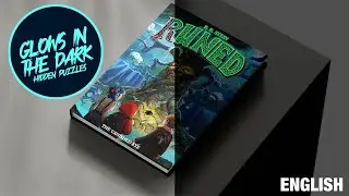 RUNED - Исчезнувший глаз 🔦 со светящимися чернилами и скрытыми головоломками 📘 Презентация книги