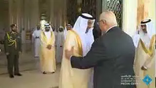 رئيس الدولة يستقبل الرئيس المصري بحضور محمد بن راشد