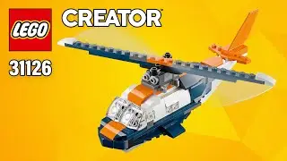 LEGO Helicopter [31126] from Creator Supersonic-jet | Building Instructions | Top Brick Builder