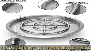 Stanbroil Stainless Steel Round Drop-in Fire Pit Pan with 18
