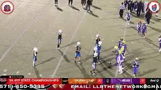 11u AYF VA STATE CHAMPIONSHIPS Beast End Tigers VS PME BEARS 1-я половина