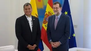Mariano Rajoy se entrevista con el presidente de Ecuador, Rafael Correa