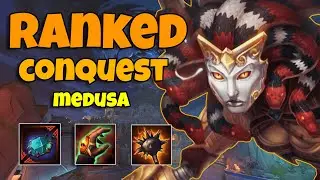 MEDUSA ADC - CARRILEANDO DURO PAPA! | TottiGR | SMITE MASTER RANKED CONQUEST SEASON 10 🔥