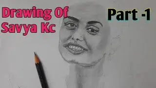 Sketch Of Savya Kc || Moto Vlogeer Part -1|| Suman Dumre Arts@savyaridesofficial