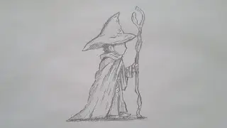 Cómo dibujar un pequeño mago | dibujo sencillo | dibujo paso a paso 