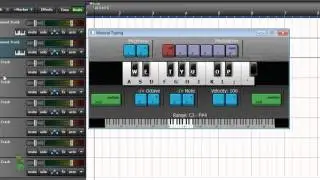 Musical Typing - Mixcraft 6 Tutorial (Episode 1) - How to use Musical Typing in Mixcraft