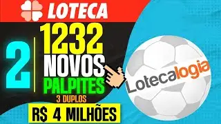 PALPITES LOTECA 1232 C/ 3 DUPLOS PAGANDO R$ 4 MILH&Otilde;ES LOTECA 1232 JOGOS FIM SEMANA APOSTA PRONTA