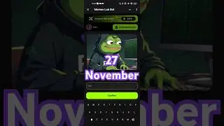 Daily Memecoin Cipher 27 November Meme Lab Bot Daily Cipher 27 November | Meme Lab Cipher Code Today