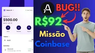 🔥🤑R$92 MISS&Atilde;O na COINBASE (ALEO)🤑