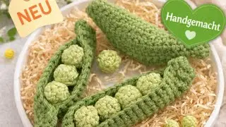 Erbsen geh&auml;kelt - Anleitung  🫛 #crochet