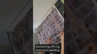 Sectioning Off My Diamond Painting 💎 🎨 | Life As Tiff Knows It| # diamondpainting #diymoonshop