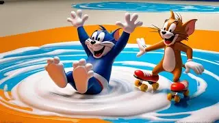 🌟 Tom and Jerry Soap Floor Chaos 🐱🐭🧼 | Funny Kids Cartoon Adventure 😂