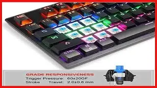Great product -  Mechanical Keyboard 87 Keys Small Compact Multicolour LED Backlit - MK1 Wired USB G