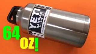 Yeti Rambler 64 OZ Half Gallon Bottle REVIEW! HUGE Beast!