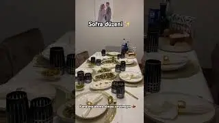 Sofra D&uuml;zeni ✨ #sunum #sunumlar #masad&uuml;zeni #vlog #yemek #sofra #sofrad&uuml;zeni #d&uuml;zen #evim