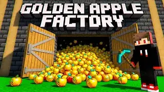 I BUILD THE GOLDEN APPLE FACTORY In Minecraft Survival... 