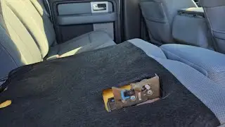 How to fold down rear seats on Ford F150 2009-2014