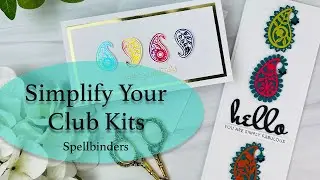 How To Create SIMPLE Cards From Spellbinders CLUB KITS