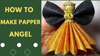 How to make Christmas Angel Ornament DIY Craft | Papper Angel Cutting #angel #pappercraft